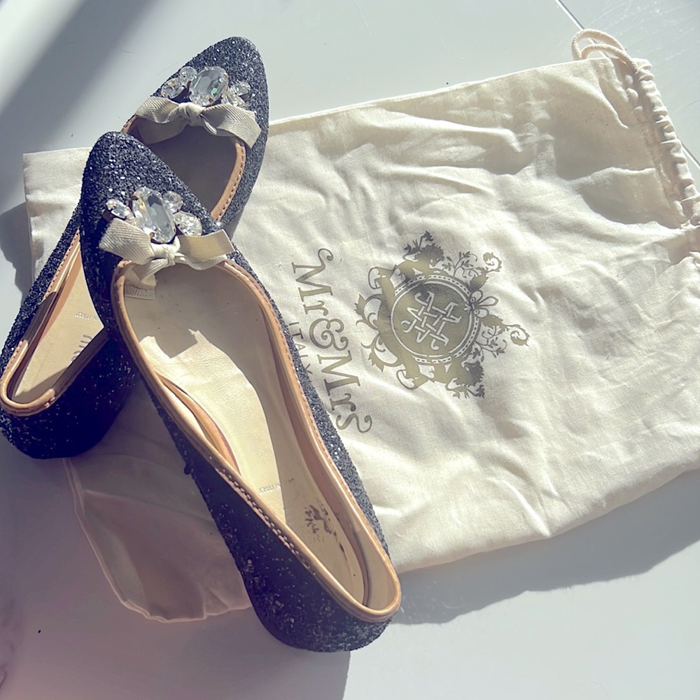 Miu Miu glitter flats!